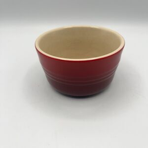 LE CREUSET Red Ramekin Stoneware Custard Cup French Kitchenware